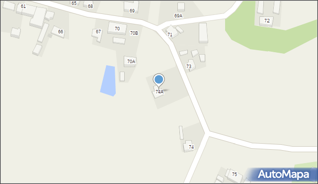 Dobrzyca, Dobrzyca, 74A, mapa Dobrzyca