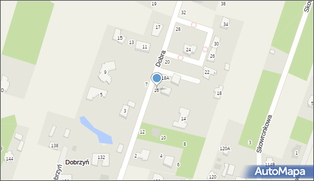 Dobrzyń, Dobra, 16, mapa Dobrzyń