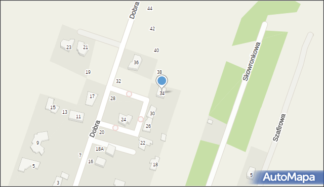 Dobrzyń, Dobra, 34, mapa Dobrzyń