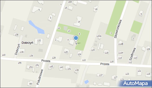 Dobrzyń, Dobra, 6, mapa Dobrzyń