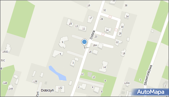 Dobrzyń, Dobra, 7, mapa Dobrzyń