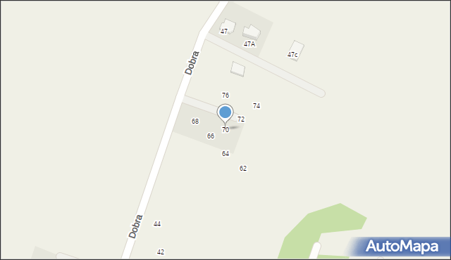 Dobrzyń, Dobra, 70, mapa Dobrzyń