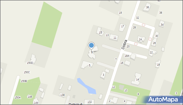 Dobrzyń, Dobra, 9, mapa Dobrzyń