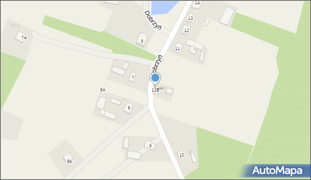 Dobrzyń, Dobrzyń, 11B, mapa Dobrzyń
