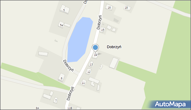 Dobrzyń, Dobrzyń, 14, mapa Dobrzyń