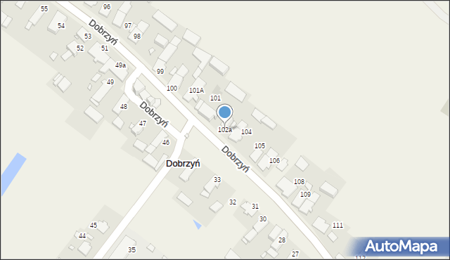 Dobrzyń, Dobrzyń, 102a, mapa Dobrzyń