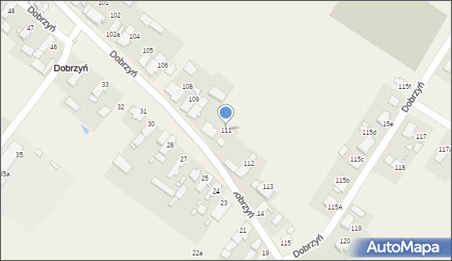 Dobrzyń, Dobrzyń, 111, mapa Dobrzyń