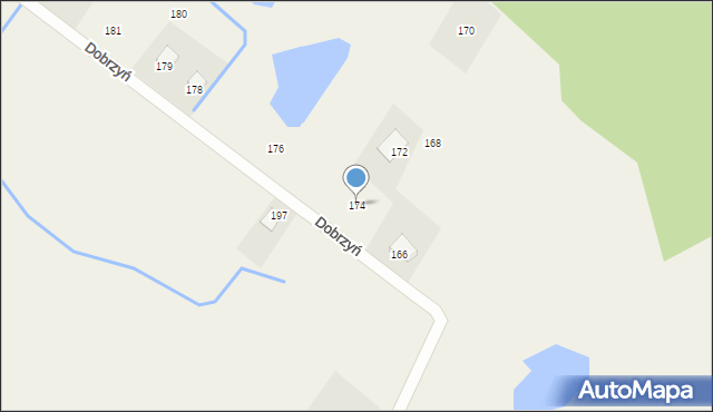 Dobrzyń, Dobrzyń, 174, mapa Dobrzyń