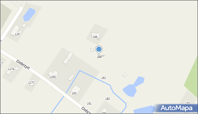 Dobrzyń, Dobrzyń, 184, mapa Dobrzyń