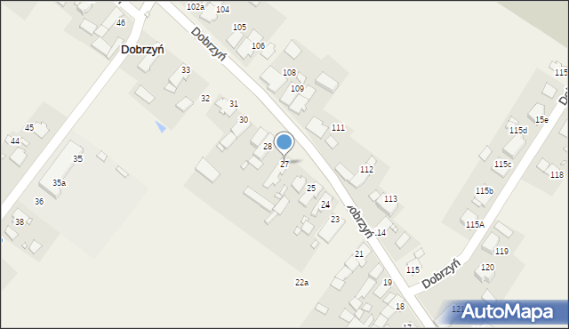 Dobrzyń, Dobrzyń, 27, mapa Dobrzyń