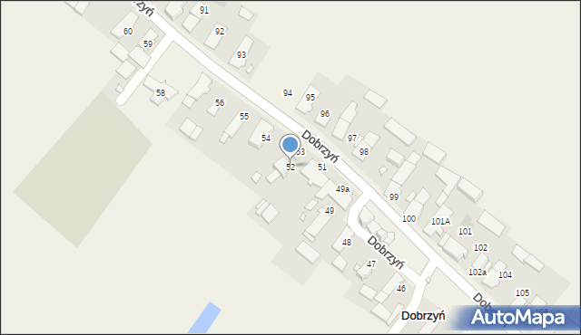 Dobrzyń, Dobrzyń, 52, mapa Dobrzyń