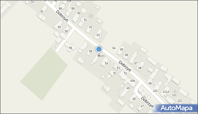 Dobrzyń, Dobrzyń, 55, mapa Dobrzyń