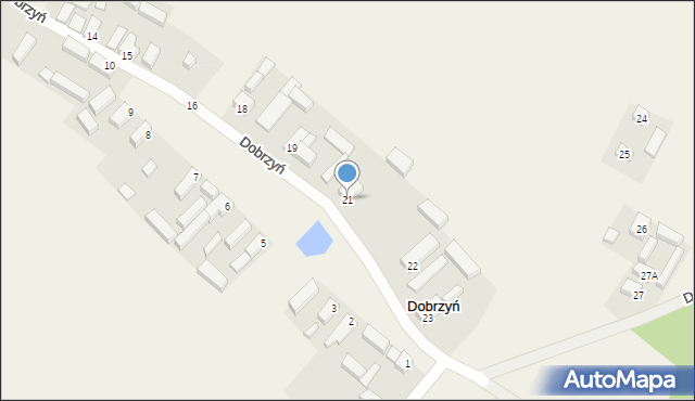 Dobrzyń, Dobrzyń, 21, mapa Dobrzyń