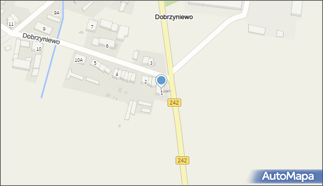Dobrzyniewo, Dobrzyniewo, 1, mapa Dobrzyniewo