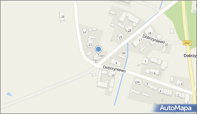 Dobrzyniewo, Dobrzyniewo, 12, mapa Dobrzyniewo