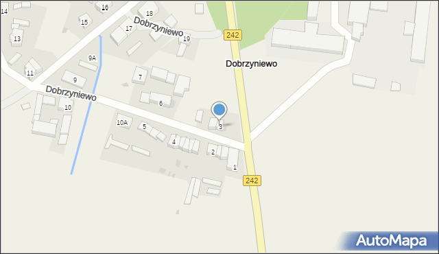 Dobrzyniewo, Dobrzyniewo, 3, mapa Dobrzyniewo