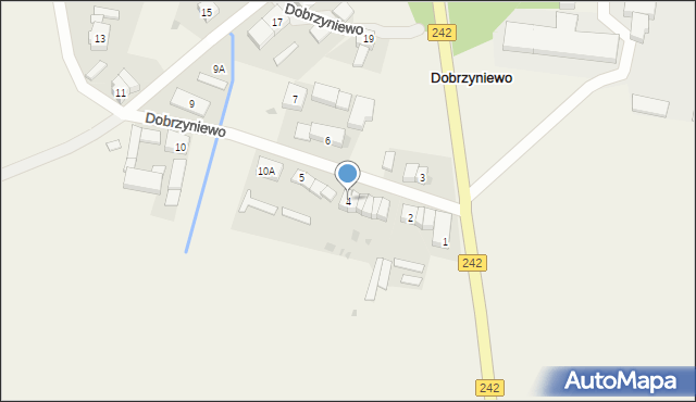 Dobrzyniewo, Dobrzyniewo, 4, mapa Dobrzyniewo