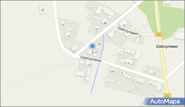 Dobrzyniewo, Dobrzyniewo, 9, mapa Dobrzyniewo