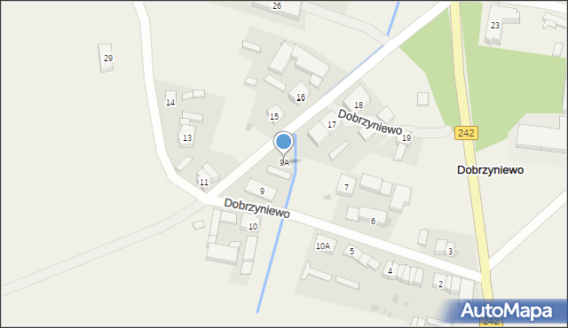 Dobrzyniewo, Dobrzyniewo, 9A, mapa Dobrzyniewo