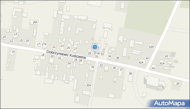 Dobrzyniewo Kościelne, Dobrzyniewo Kościelne, 31A, mapa Dobrzyniewo Kościelne
