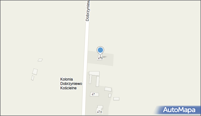 Dobrzyniewo Kościelne, Dobrzyniewo Kościelne, 47b, mapa Dobrzyniewo Kościelne