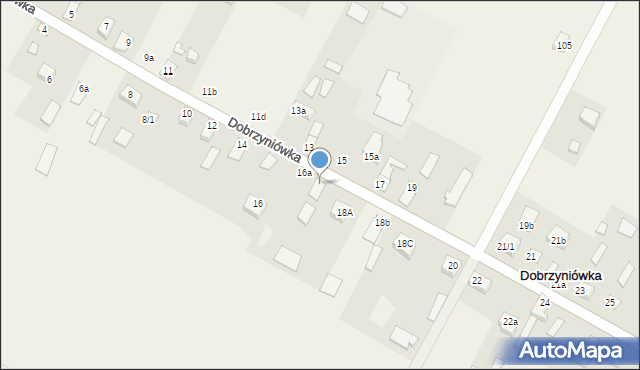 Dobrzyniówka, Dobrzyniówka, 18, mapa Dobrzyniówka