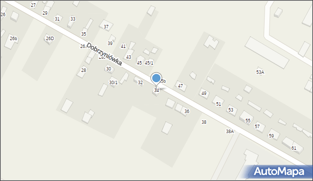 Dobrzyniówka, Dobrzyniówka, 34, mapa Dobrzyniówka