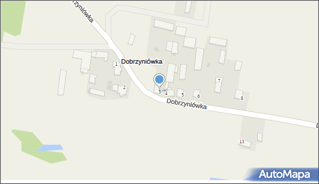 Dobrzyniówka, Dobrzyniówka, 3, mapa Dobrzyniówka