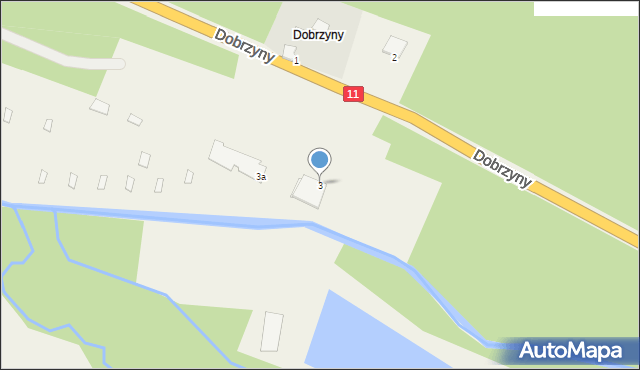 Dobrzyny, Dobrzyny, 3, mapa Dobrzyny
