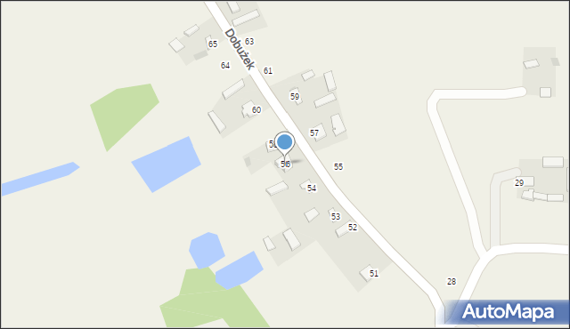 Dobużek, Dobużek, 56, mapa Dobużek