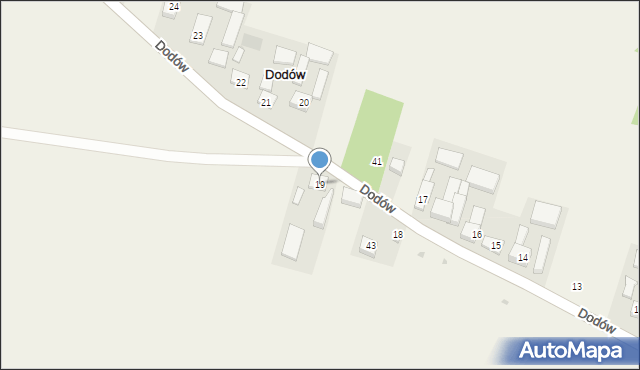 Dodów, Dodów, 19, mapa Dodów