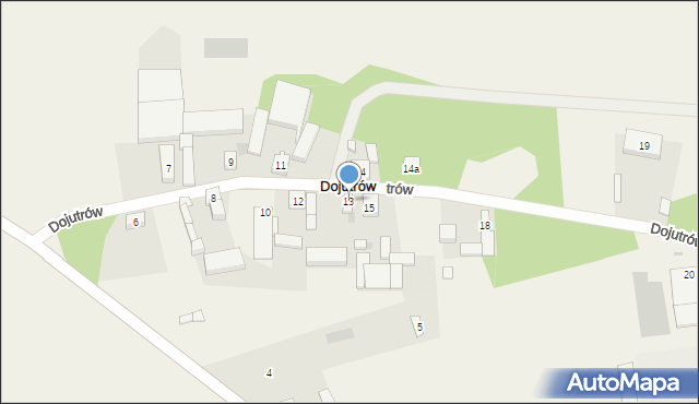 Dojutrów, Dojutrów, 13, mapa Dojutrów