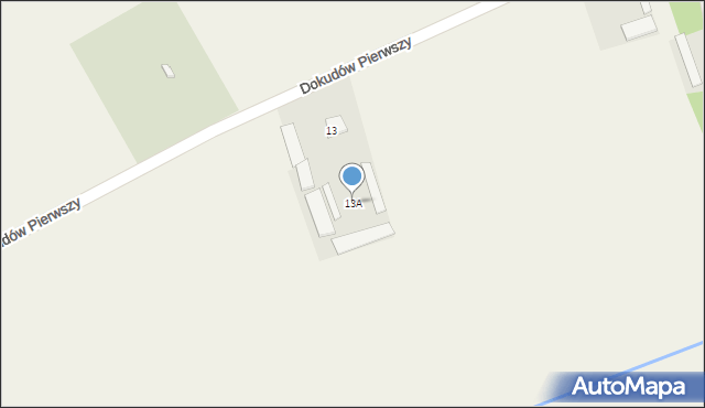 Dokudów Pierwszy, Dokudów Pierwszy, 13A, mapa Dokudów Pierwszy