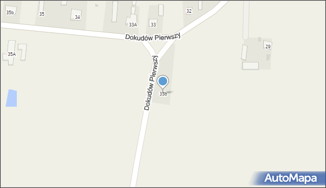 Dokudów Pierwszy, Dokudów Pierwszy, 33b, mapa Dokudów Pierwszy