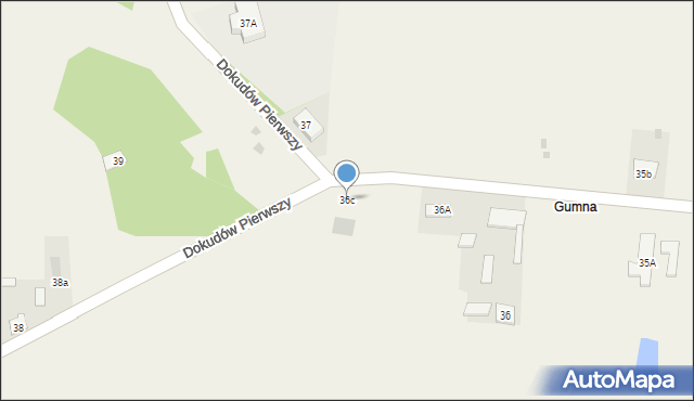 Dokudów Pierwszy, Dokudów Pierwszy, 36c, mapa Dokudów Pierwszy