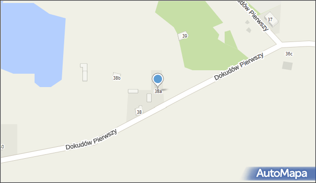 Dokudów Pierwszy, Dokudów Pierwszy, 38a, mapa Dokudów Pierwszy
