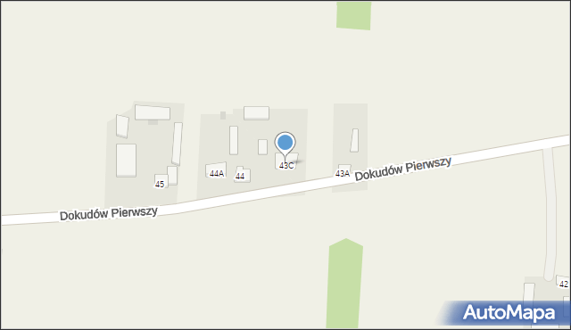 Dokudów Pierwszy, Dokudów Pierwszy, 43C, mapa Dokudów Pierwszy