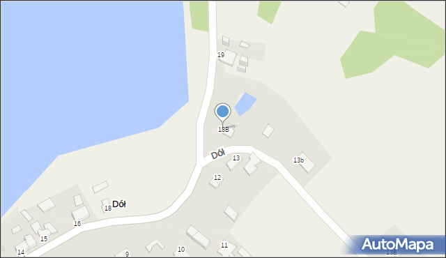 Dół, Dół, 18B, mapa Dół