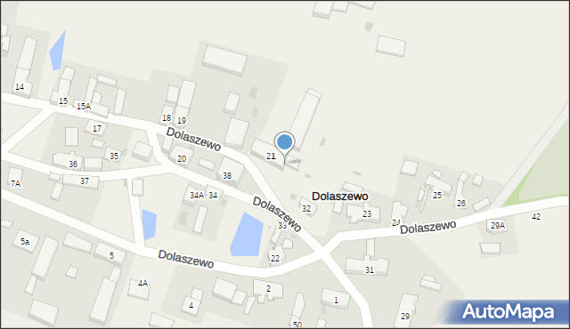 Dolaszewo, Dolaszewo, 21A, mapa Dolaszewo