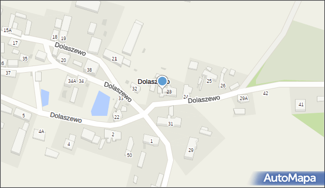 Dolaszewo, Dolaszewo, 23a, mapa Dolaszewo