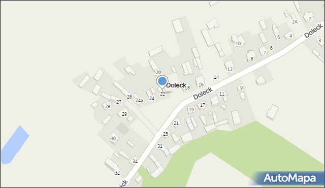 Doleck, Doleck, 22, mapa Doleck