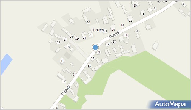 Doleck, Doleck, 23, mapa Doleck