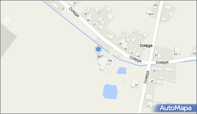 Dołęga, Dołęga, 39b, mapa Dołęga