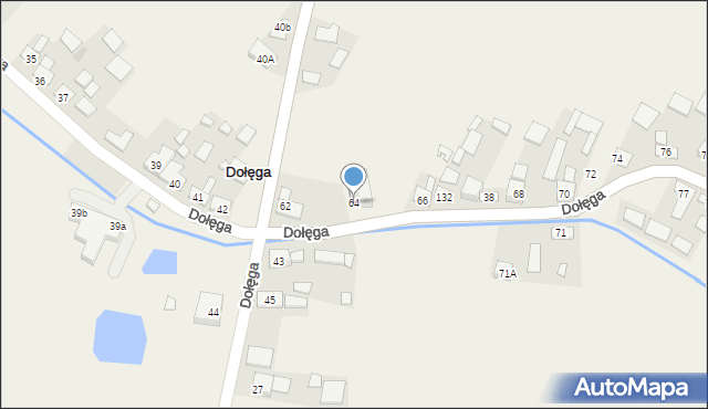 Dołęga, Dołęga, 64, mapa Dołęga