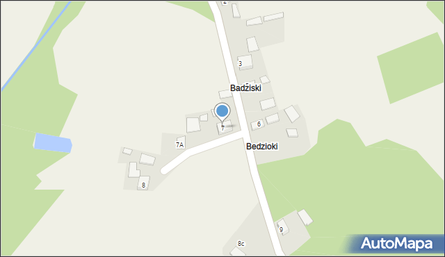 Dołęga, Dołęga, 7, mapa Dołęga