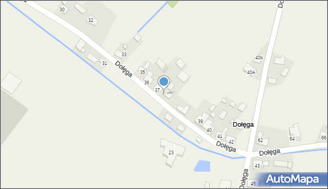 Dołęga, Dołęga, 73, mapa Dołęga