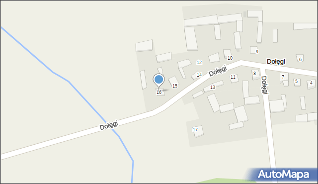 Dołęgi, Dołęgi, 16, mapa Dołęgi