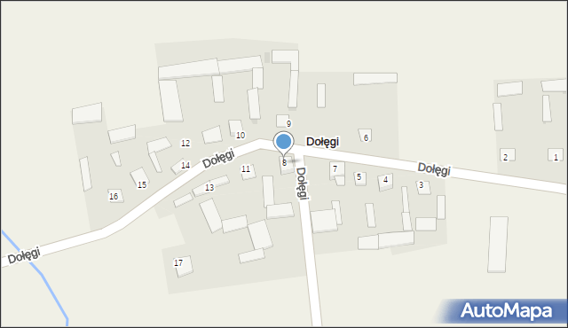 Dołęgi, Dołęgi, 8, mapa Dołęgi