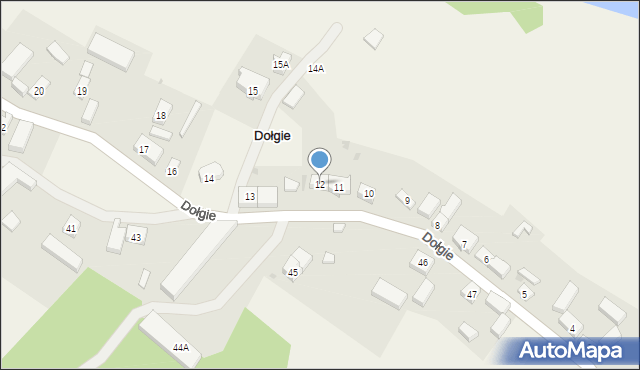 Dołgie, Dołgie, 12, mapa Dołgie