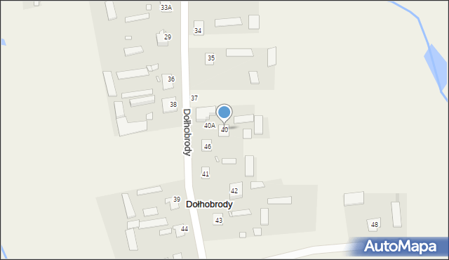 Dołhobrody, Dołhobrody, 40, mapa Dołhobrody